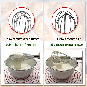 Mua Cây Đánh Trứng Cầm Tay Mini  Phới Đánh Trứng Cao Cấp EB Không Gỉ  Gọn Nhẹ  Nhiều Kích Thước  Làm Từ 100% Inox Đảm Bảo Tiêu Chuẩn Vệ Sinh An Toàn Thực Phẩm - Nhập khẩu Chính Hãng Thái Lan