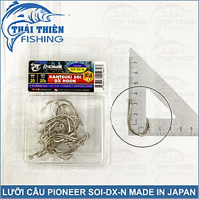Lưỡi Câu Cá Pioneer Kantsuki Soi DX Nickel Made In Japan Size 20 Hộp 20 Cái