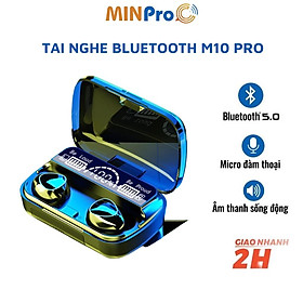 Mua Tai nghe bluetooth MINPRO M10 PRO  tai nghe không dây nghe nhạc chơi game công nghệ bluetooth 5.0