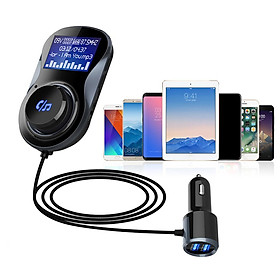 Bluetooth Handsfree Car Kit MP3 Player FM-Transmitter Radio 2xUSB Charger
