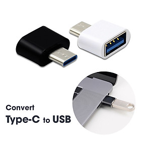 Hạt chuyển đổi OTG từ Typc-C sang cổng USB giành cho macbook, điện thoại, máy tính bảng (PKL03)