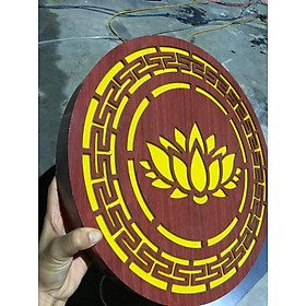 Mua đèn trang trí bàn thờ bông sen cánh gián 38cm