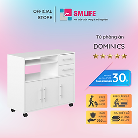 Mua Tủ phòng ăn bằng gỗ công nghiệp thiết kế đa năng SMLIFE Dominics
