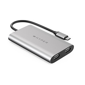 CỔNG CHUYỂN HYPERDRIVE FOR MACBOOK M1 DUAL 4K HDMIUSB-C HUB