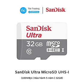 Thẻ Nhớ Micro SDHC SanDisk UHS-1 32GB Class 10 - Hàng Chính Hãng