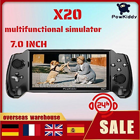 2023 Hot PowKiddy x20 7.0 inch HD Màn hình gốc di động Retro Handheld Trò chơi chơi game Bulit-in 3000 Trò chơi Music Trình phát màu: x20 16G