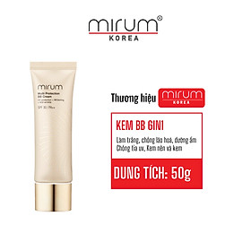 Kem BB 6in1 Mirum làm trắng da, chống lão hoá, dưỡng ẩm, chống tia UV, Lót và nền 50g Mirum Multi Protection BB cream SPF30/PA++