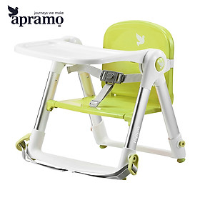 Ghế ăn dặm cho bé gấp gọn siêu nhẹ KidAndMom Apramo Flippa Dining Booster phiên bản bò sữa có thể mang theo du lịch