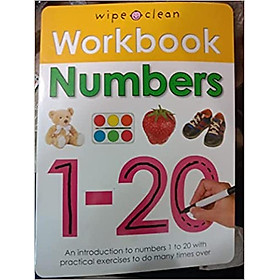 Ảnh bìa Sách tẩy xóa tiếng Anh - Wipe Clean Workbook Numbers 1-20