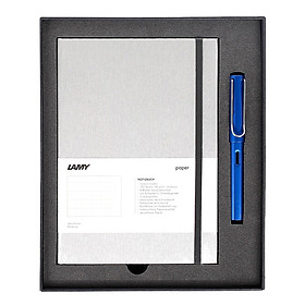 Gift Set Lamy Notebook A5 Softcover Grey + Lamy Al-Star Blue - GSNAl0010