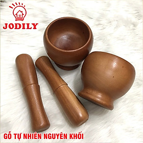 Mua Bộ Chày Cối Gỗ Tự Nhiên Cao Cấp Jodily - Giã Hành Tỏi  Gia Vị Rau Củ Quả  Đồ Ăn Cho bé