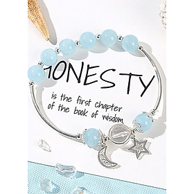 Vòng tay đá thiên nhiên phối charm bạc trắng - Ngọc Quý Gemstones