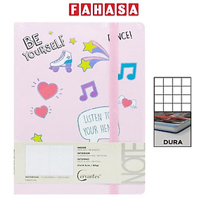 Sổ Ghi Chú A5 - Kẻ Ô Vuông - 192 Trang 80gsm - Cervantes PB829-94 - Màu Hồng