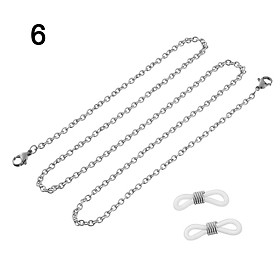 Hình ảnh Chain glassess dây đeo gọng kính kim loại phụ kiện unisex cá tính