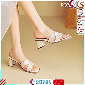 Giày Nữ Thoải Mái Đi Làm Cao 7cm RO724 ROSATA tại BCASHOP