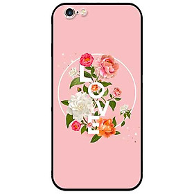 Ốp lưng in cho Iphone 6/6s Mẫu LOVE Hoa