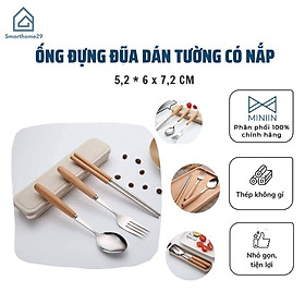 Bộ Thìa Đũa  Cá Nhân Văn Phòng  3 Món Lúa Mạch Chất Liệu Inox 304 Không Rỉ Kèm Hộp- Hàng Loại 1 - Chính Hãng MINIIN