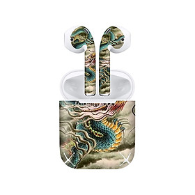 Mua Miếng dán skin chống bẩn cho tai nghe AirPods in hình Rồng Dragon - dra027 (bản không dây 1 và 2)