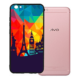 Ốp lưng viền TPU cho Vivo V5 - Travelling