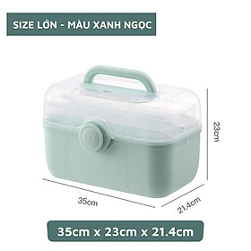 Mua Hộp Đựng Thuốc Gia Đình 3 Tầng Hộp Y Tế Phân Loại Thuốc TOMHOUSE Cỡ Lớn Siêu Tiện Dụng