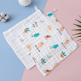 Khăn mặt xô, khăn sữa cotton sợi tre 6 lớp cho bé mềm mịn, nhiều kích thước, họa tiết đáng yêu M02