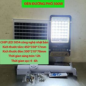 Đèn đường 300w IP67 năng lượng mặt trời