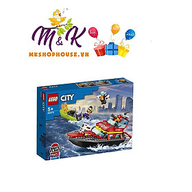 LEGO City 60373 Tàu Thủy Cứu Hỏa (144 Chi Tiết)