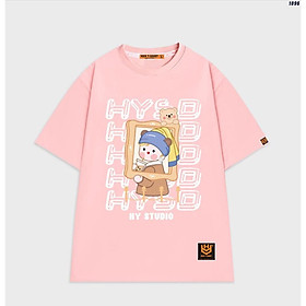 Áo thun tay lỡ unisex in hình bé gái dễ thương