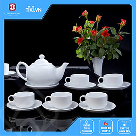 Mua Bộ ấm chè trắng Bộ ấm chén AB Long Phương