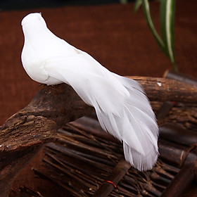 Mô hình Chim bồ câu trắng mini trang trí nhà cửa