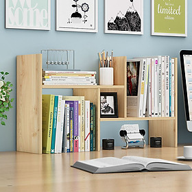 Mua Kệ gỗ để bàn đựng sách  tài liệu lắp ghép linh hoạt - màu ngẫu nhiên