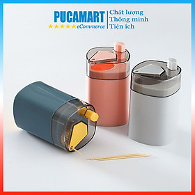 Mua Hủ Đựng Tăm Xỉa Răng Thông Minh  Hộp Đựng Tăm Nhấn Nút Tự Bật - PucaMart