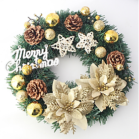 Mua Tổng Hợp Vòng hoa Noel KCS 30  40CM Vòng Hoa Trang Trí Noel Vòng Nguyệt Quế Giáng Sinh Có Đèn