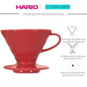 Phễu Pha Cà Phê Gốm Sứ Hario V60 Coffee Dripper