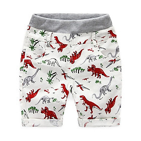 Summer Loose Boys Shorts Children Beach Wear Dinosaur Pattern Boys Bottom Pants 2~7 Ages Kids Boys Character Sports Shorts