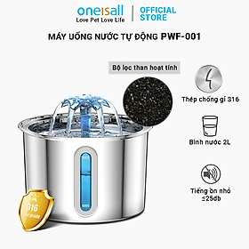 Máy lọc nước tự động Oneisall PWF 001 cho thú cưng uống nước - Hàng chính hãng