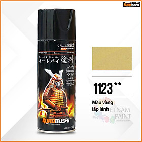 Sơn xịt Samurai Kurobushi - MÀU VÀNG ĐỒNG 1123 (400ml)