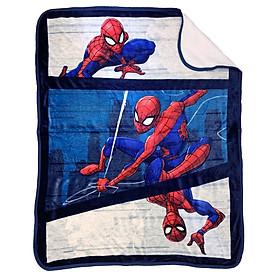 Mền ( Chăn ) tiện dụng hình người nhện - Spiderman City Swinger Sherpa - Backed Throw