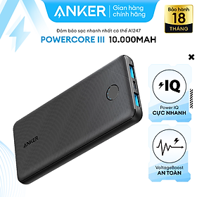 Mua Pin sạc dự phòng ANKER PowerCore III 10K 10000mAh - A1247