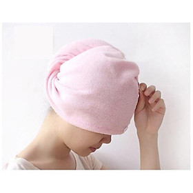 Khăn quấn tóc hút nước cotton màu ngẫu nhiên