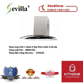 Mua Máy Hút Mùi SEVILLA SV-380 - Chính Hãng