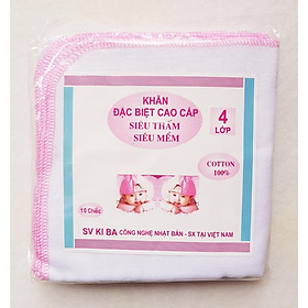 Mua Túi 10 khăn rửa mặt vải xô xuất Nhật siêu mềm kháng khuẩn