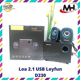 Mua Loa 2.1 Loyfun D230  Nguồn USB-ÂM THANH TUYỆT VỜI  KIỂU DÁNG CÁ TÍNH CHO GIỚI TRẺ NĂNG ĐỘNG - Hàng Chính Hãng