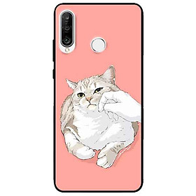 Ốp lưng in cho Huawei P30 Lite Mẫu Mèo Mập