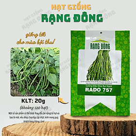 Mua Hạt giống Đậu Đũa Ngọt Lùn Rado 757 (20g~120 hạt) trồng quanh năm  nảy mầm tốt  sinh trưởng khỏe - Hạt giống Rạng Đông