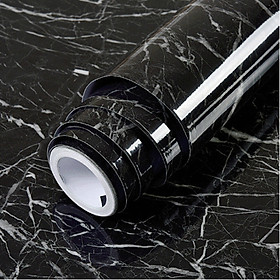Mua GIẤY DÁN TƯỜNG KHỔ 45CMX10M ĐÁ HOA CƯƠNG ĐEN VÂN TRẮNG