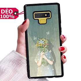 Ốp Lưng hình nền cô gái và hoa dành cho Samsung đủ dòng Samsung Note 4 / 5 / 8 / 9 / 10 / 10 Plus / 10 Lite / 10 Pro / 20 / 20Ultra