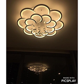 Mua Mâm mika hoa đèn mâm áp trần đèn trang trí  đèn ốp trần  đèn trang trí  đèn decor