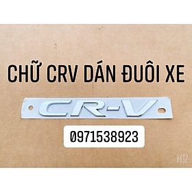 logo chữ CR-V dán đuôi xe CRV