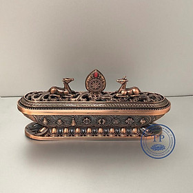 Mua LƯ XÔNG TRẦM MẬT TÔNG TẶNG 1 TRỤ CÀI NHANG ( MẪU 8 CÁT TƯỜNG) LƯ HỢP KIM SI ĐỒNG HUN TM121251